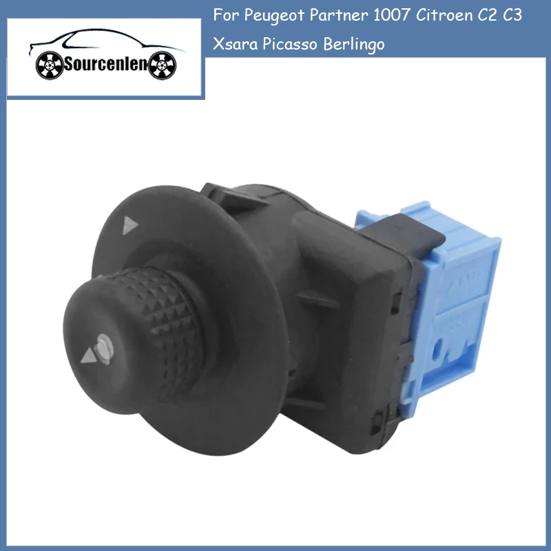 Nevosa 6545.Ks 6545Ks Car Door Adjust Knob Side Mirror Switch For Peugeot Partner 1007 Citroen C2 C3 Xsara Picasso Berlingo