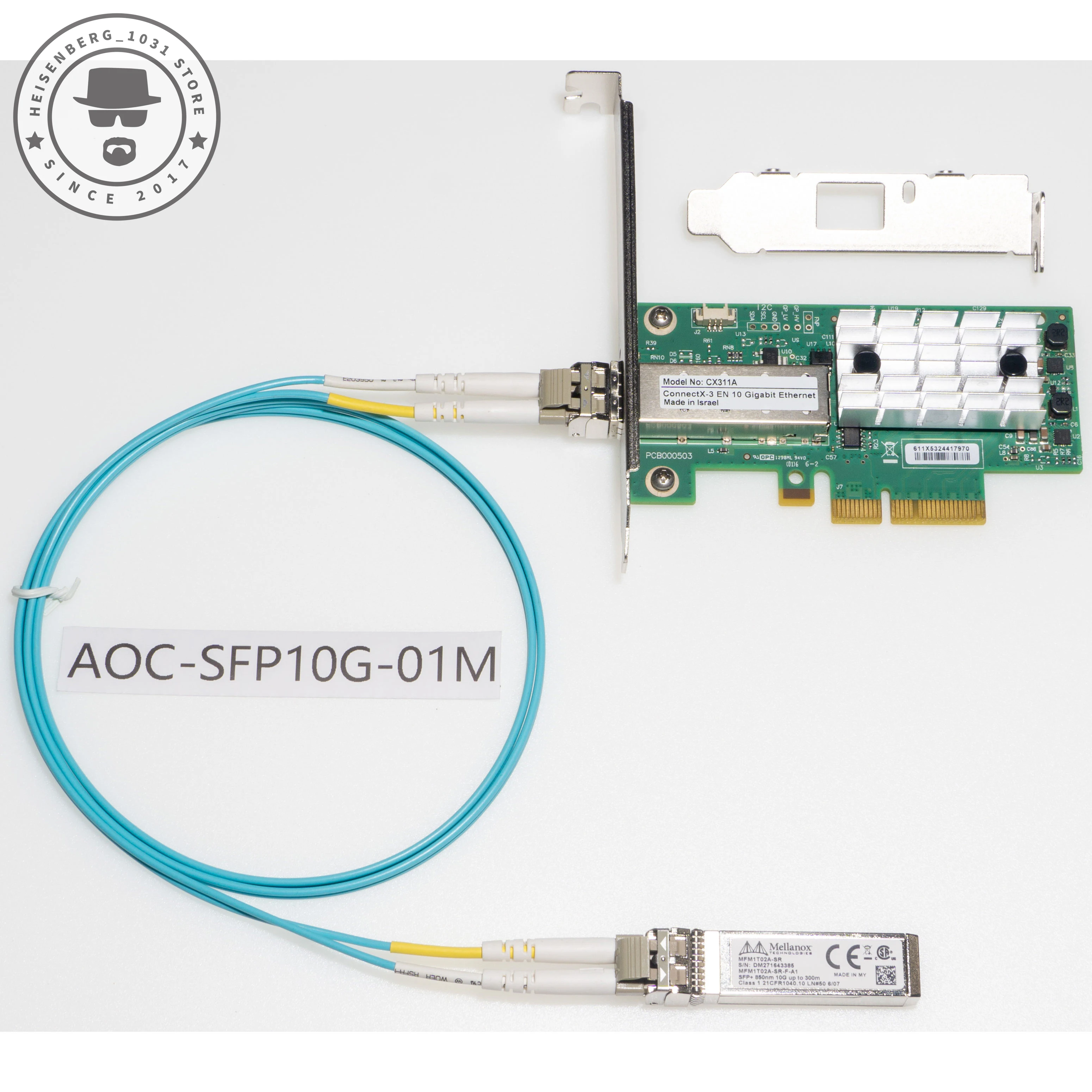 Enhanced 10Gb Network RDMA NIC with SFP+ Optic Transceiver