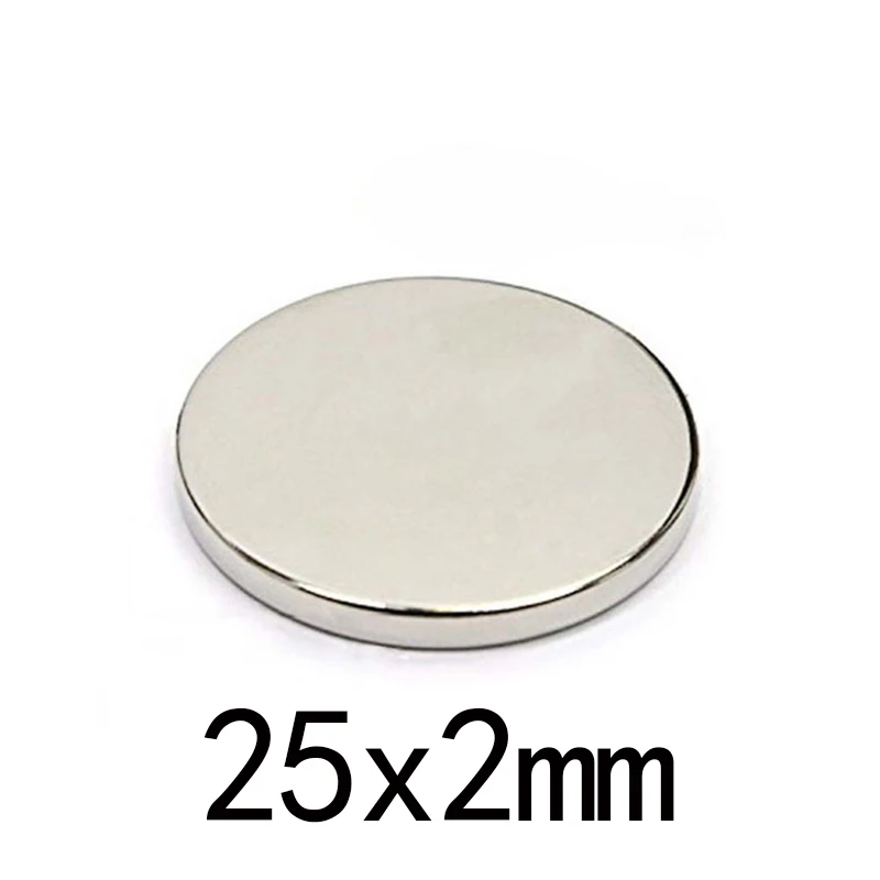 5/10/20/50pcs 25x2 Round Powerful 25mmx2mm Bulk Sheet