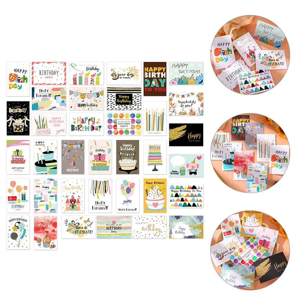 Birthday Cards With Envelopes Greeting Cards Party Supplies Blessing Gift Half Fold Card Birthday Cards With Envelopes 20sheet set postcard kraft paper card letter pad diy scarpbooking graffiti greeting cards cardboard student school supplies