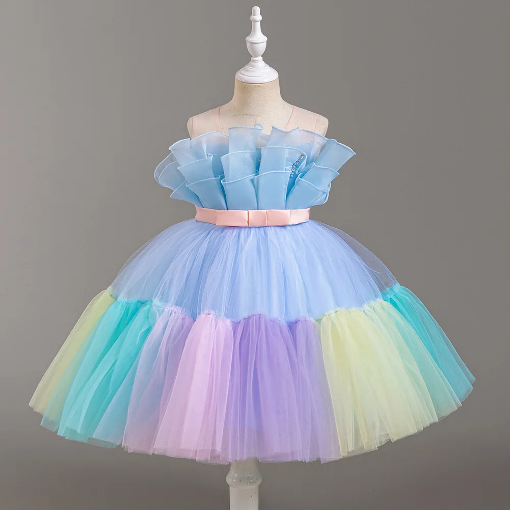 Girls Bow-Tie Fluffy Dress | Preorder