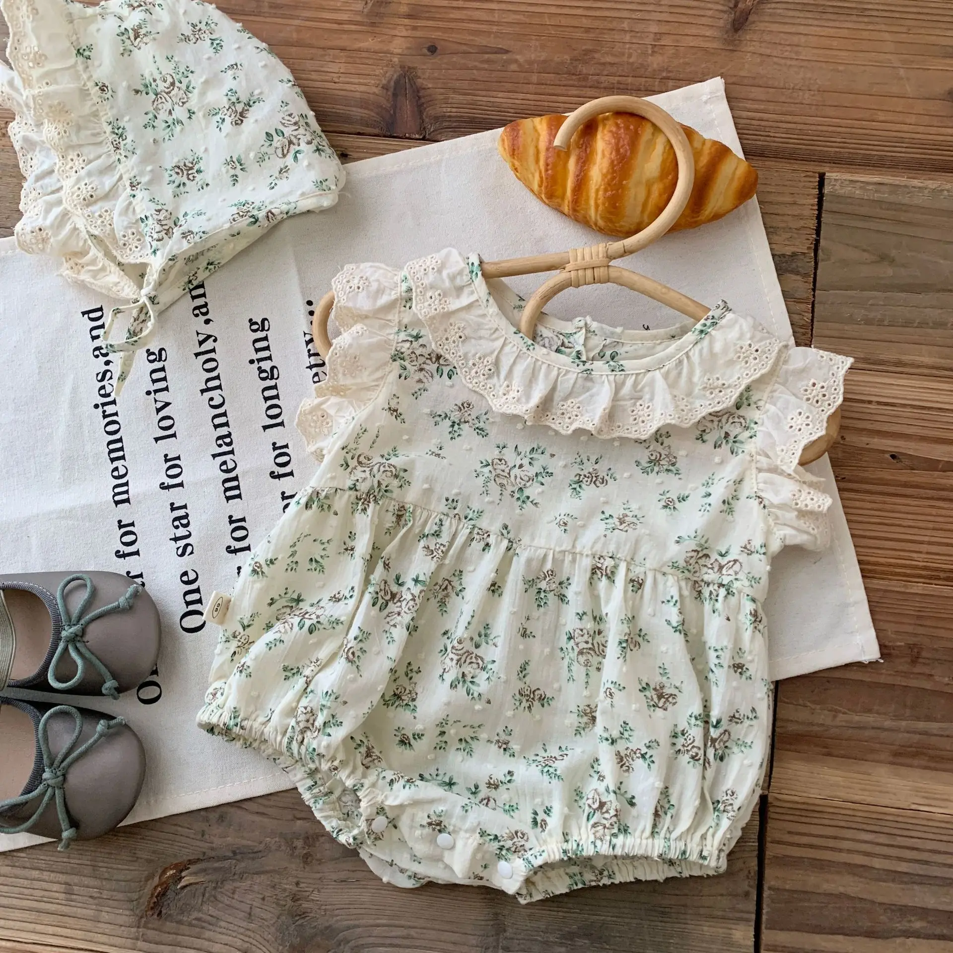 Baby Girl Flower Bodysuit 3