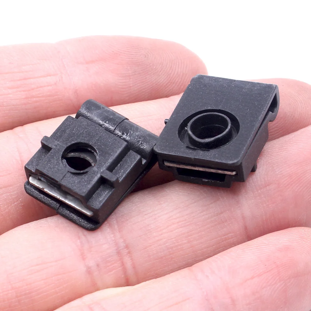 10Pcs M6 Car Fender Bumper Washers U-shape Clip Nut