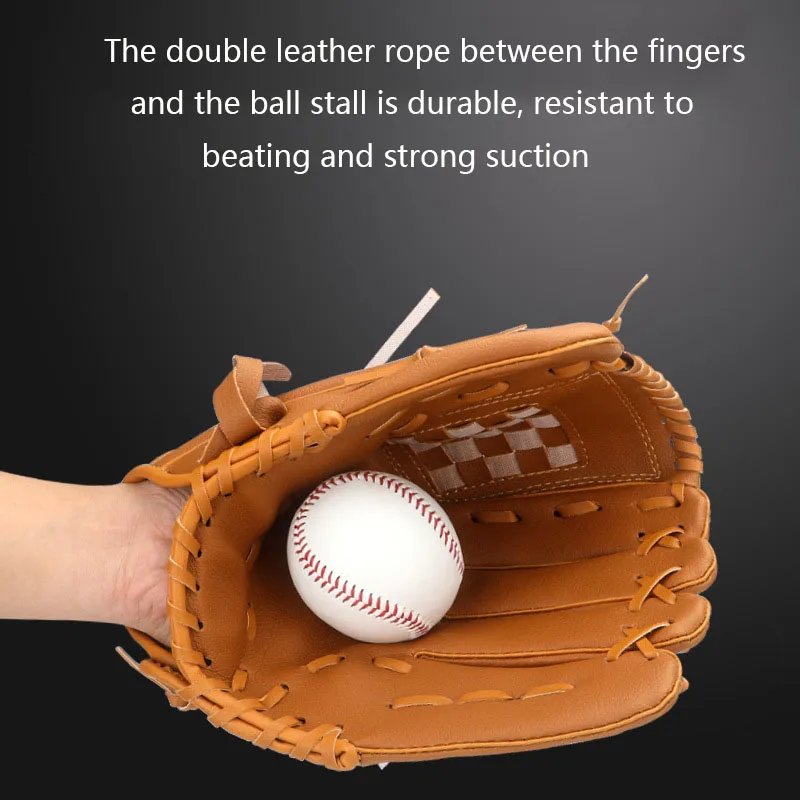 Outdoor Sports Baseball Glove Softball Practice Equipment 9.5/10.5/11.5/12.5 Inch Left Hand For Kids Teenagers Adults Training