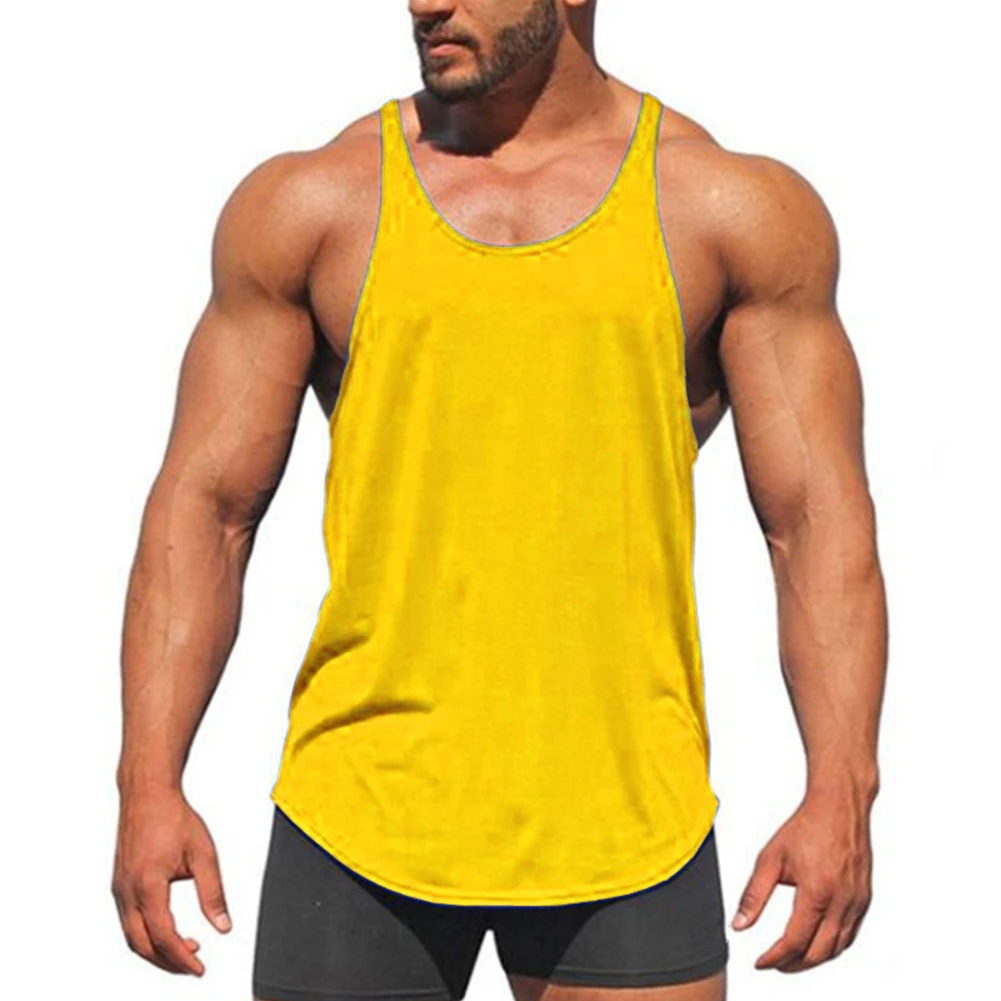 Description Picture 5 of itemBrand New High Quality Vest T Shirt Muscle Sleeveless Slim Fit Stylish Tank Tops Undershirt Comfortable Crew Neck
