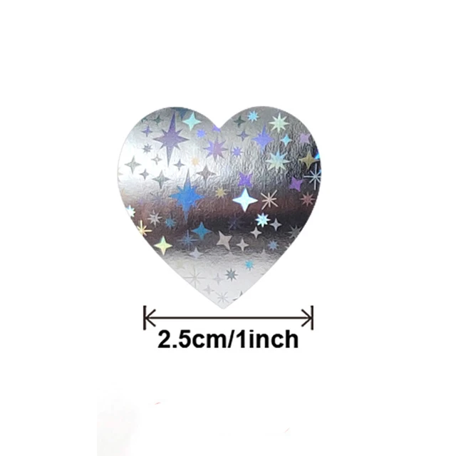  500pcs Glitter Heart Stickers for Envelopes Valentine's Day  Heart Stickers Decorative Love Stickers Holiday Decorations Wedding  Supplies : Toys & Games