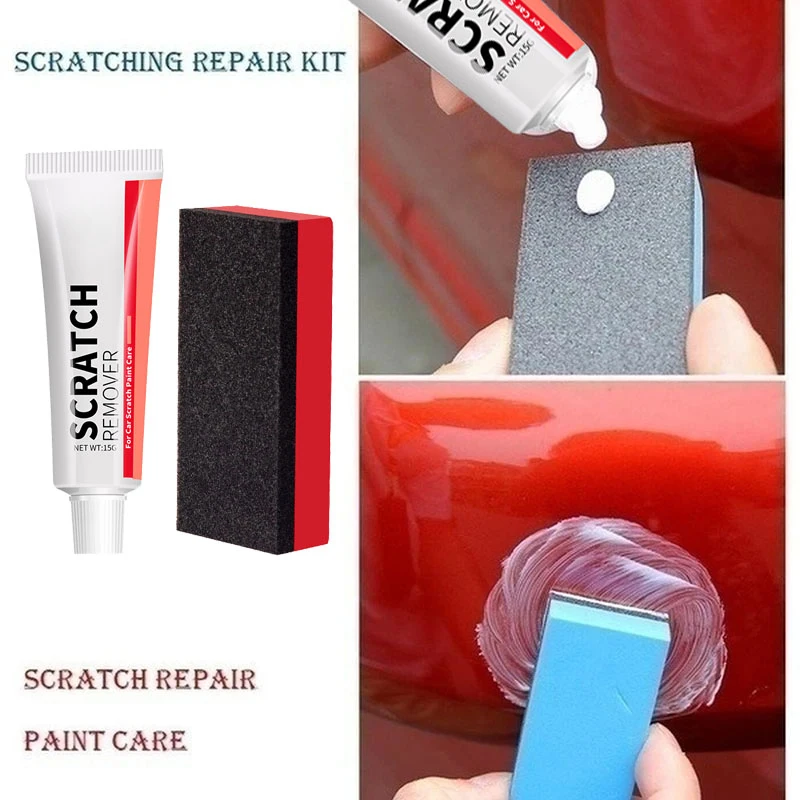 Car Scratch Remover Car Polishing Paste Sponge Body Paint Care Kit Grinding Compound Anti Scratch Wax