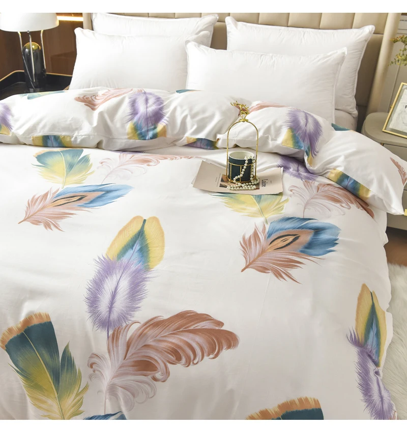 Title 15, Jogo de lençol e capa de edredom de algodão plu...