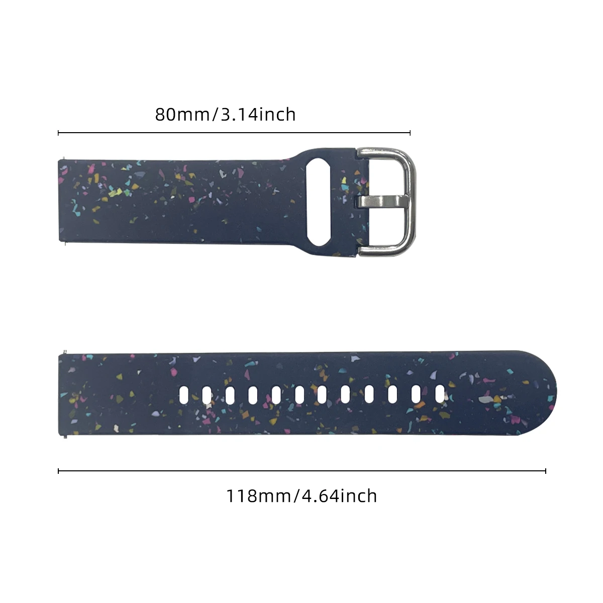 Silicone Watch Band - Versatile 20/22mm Wrist Strap Replacement