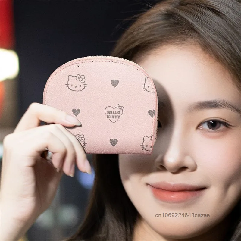 Sanrio Hello Kitty New Card Bag Lightweight Cute Compact Design Bank Card Storage Bag Sweet Girl Anti Demagnetization ID Holders