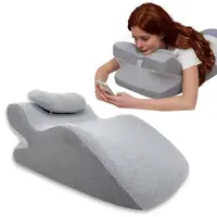 Multifunctional Reclining Pillow with Memory Foam for Back Neck Support Ergonomic Wedge Cushion for Comfortable Prone  Rest