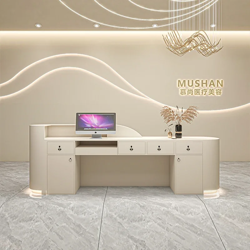 Motion Desk Bellezza 4060 Ti Hallway Table Reception Counter Computer Desks Atril Clothing Store Folding Wall Tables Salon Shop