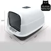 Pet Litter Box Fully Enclosed Spillproof Deodorant Cat Toilet Two-Way Shovel Large Capacity Cat Toilet Litter Box Closed Sandbox 5