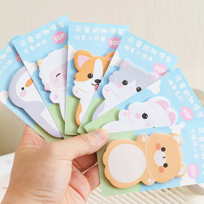 

1Pc New Cute Cartoon High Adhesive Classification Marking Index Sticky Notes School Stationery Supplies