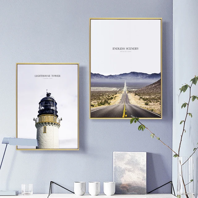 북유럽의 아름다움을 간직한 나리오날 기념물 캔버스 포스터