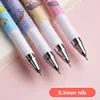 4Pcs Kawaii Little Bear Series Erasable Gel Pen Astronauts, Pandas, Unicorns, Rabbit Students Write Fluently Office Accessories 6