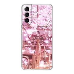 Cherry Blossom Mount Fuji Clear Phone Case - Samsung S9 Plus (B9)