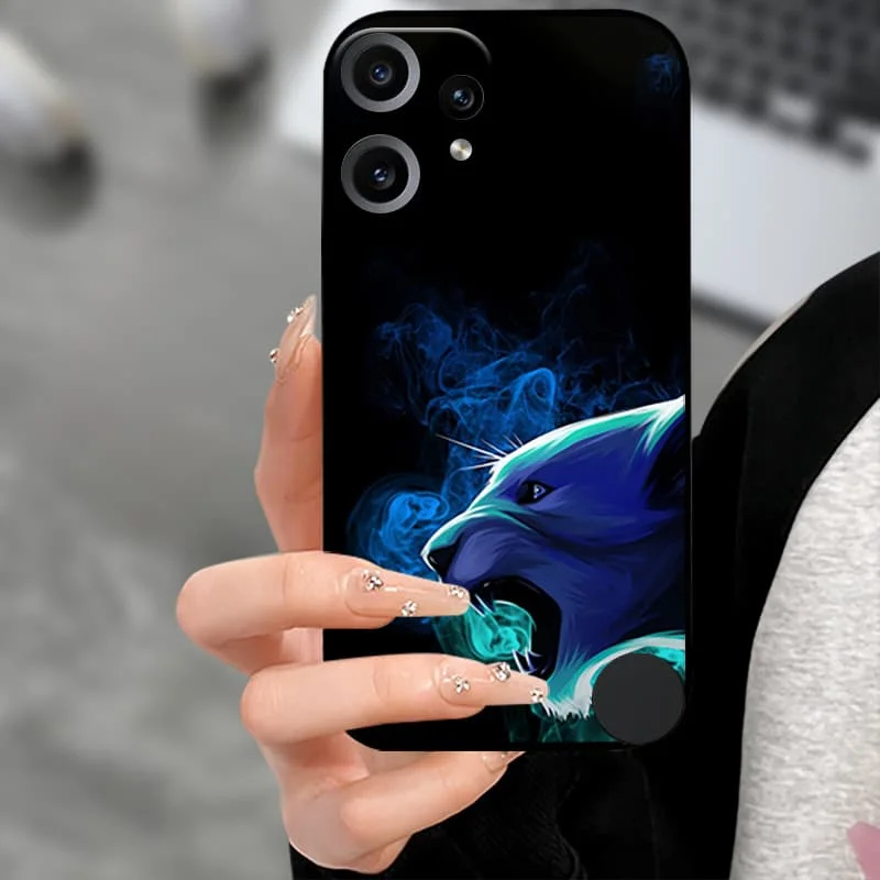 Premium Soft TPU Silicone Back Cover with Camera Protector - Black Bumper Case