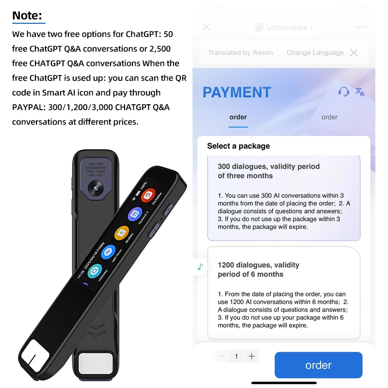 AI Smart Pen with ChatGPT integration Built-in ChatGPT integration scans questions and receives instant AI-generated answers 5
