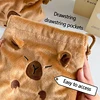 New Capybara Plush Porpoise Drawstring Bundle Pocket Portable Plush Bag Large Capacity Handbag Casual Lightweight Travel Pouch 3