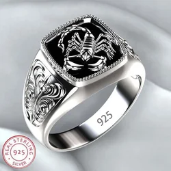 Elegant Men's 925 Sterling Silver Ring - Premium Quality Wedding & Anniversary Jewelry Gift - 8
