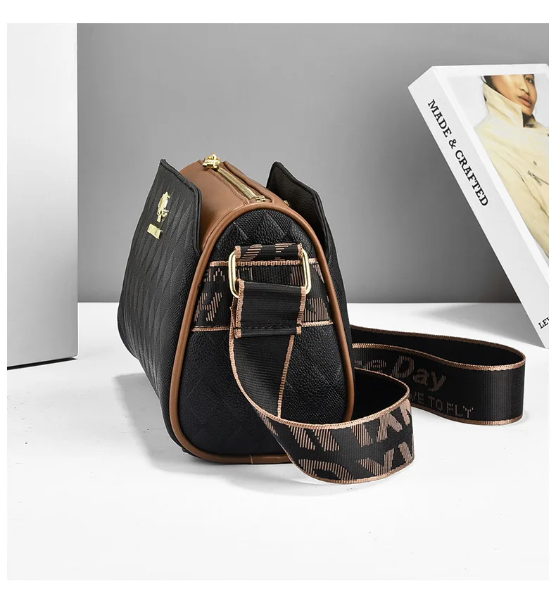 Mini-Umhängetasche im Vintage-Stil, Retro-Umhängetasche mit Klappe, modische Damenhandtasche und Sattel-Geldbörse_voghion.com