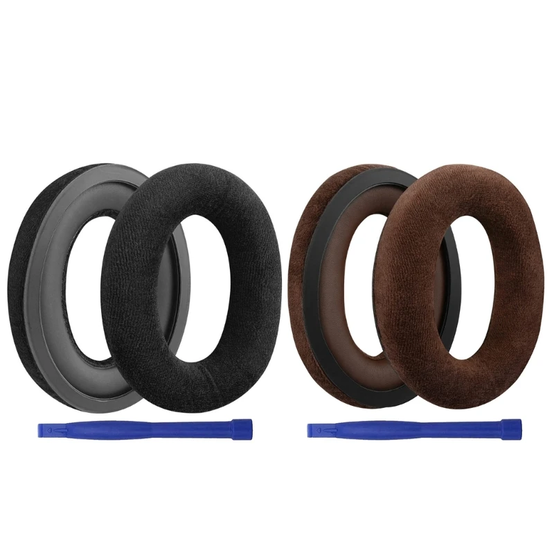 

Comfortable Earpads Ear Cushion Soft Foam Earpads for HD598 HD599 Headphone Earcups Flannel Sleeves Repair Part