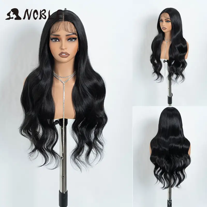Noble Cosplay Lace Front Wig 30 Inch Lace  Long Wavy 360 0mbre Blonde Wig Red African American Synthetic Wigs For Black Women - Image 12