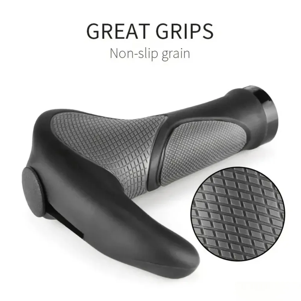 1 Pair Bike Handlebar Grips Ergonomic Design Reduced Hand Fatigue Improved Control Bicycle Accesso bike handlebar grips