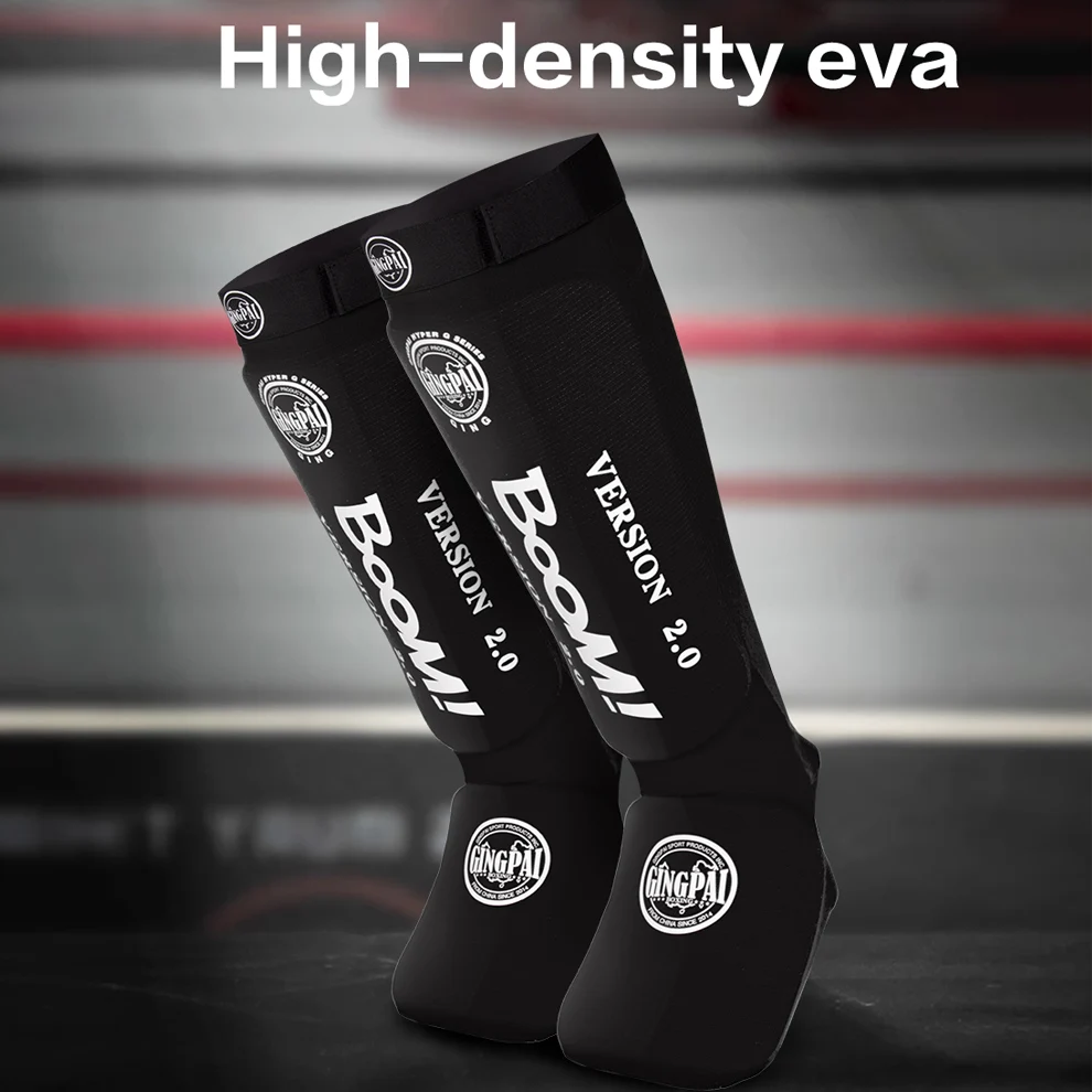 1 Pair Shin Instep Pads MMA Leg Foot Guards Muay Thai Kick Boxing Guard Protector Shin and Instep Guards