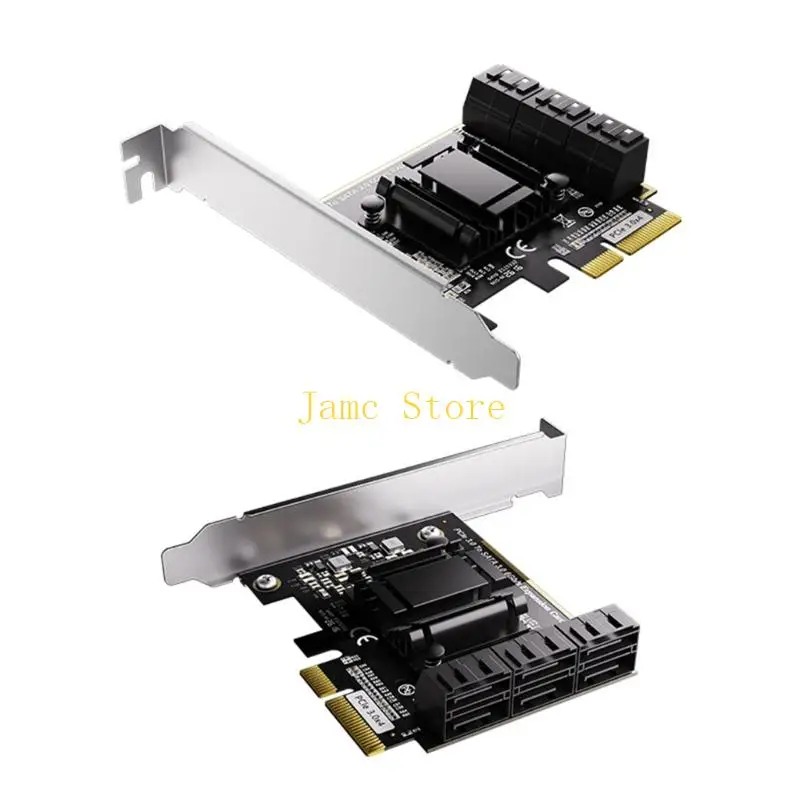 LX0B 6포트 SATA3.0 PCIE 확장 카드로 스토리지 연결 강화
