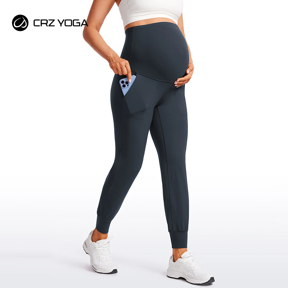 CRZ YOGA Womens Butterluxe Maternity Joggers with Pockets 27