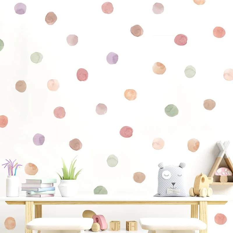 Bohemian dot stickers kid's room kindergarten DIY decoration self adhesive wall decal luminous wall stickers wall stickers vinyl decal stickers