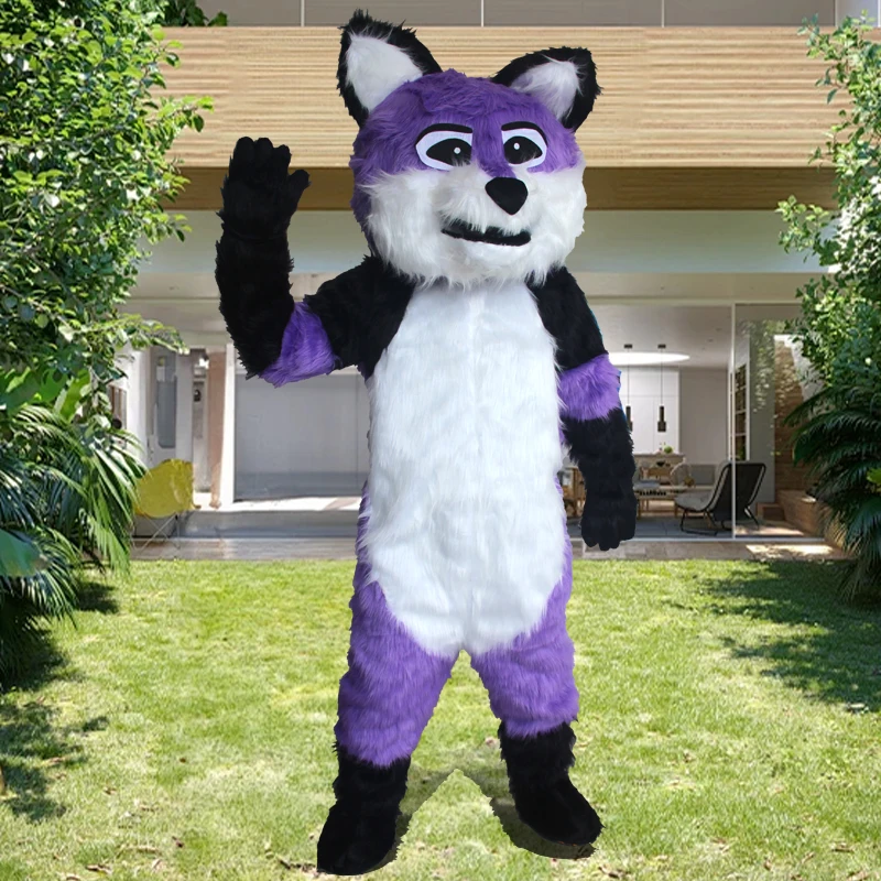 

Cosplay Furry Fox Dog Wolf Cartoon Mascot Costume Cartoon Halloween Outfit Fancy Adult Dress Promotional Animal Clothing