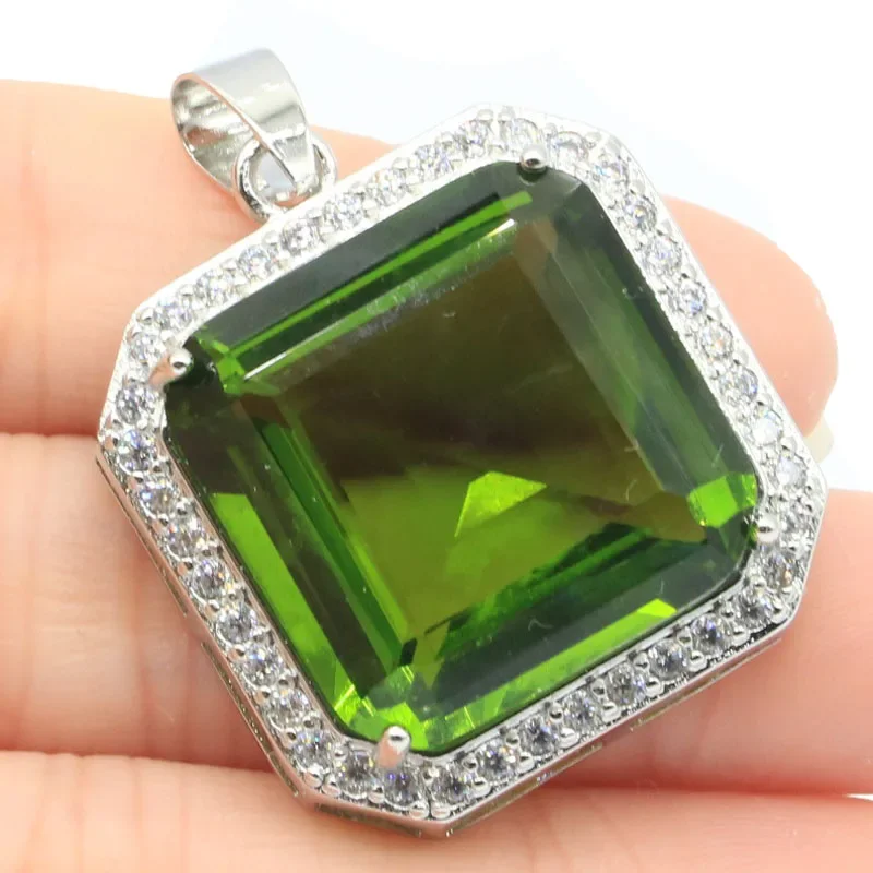 14g Real Customized 925 Solid Sterling Silver  PENDANT Aquamarine Rhodolite Garnet Kunzite London Swiss Blue Tourmaline Peridot