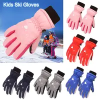 Kids Winter Ski Gloves Cute Cartoon Warm Mittens Non-slip Windproof Waterproof Sports Gloves For Children Aged 3 to 6 Years 1