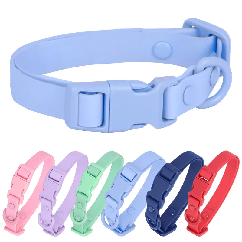 Waterproof Macaron Dog Collar 1