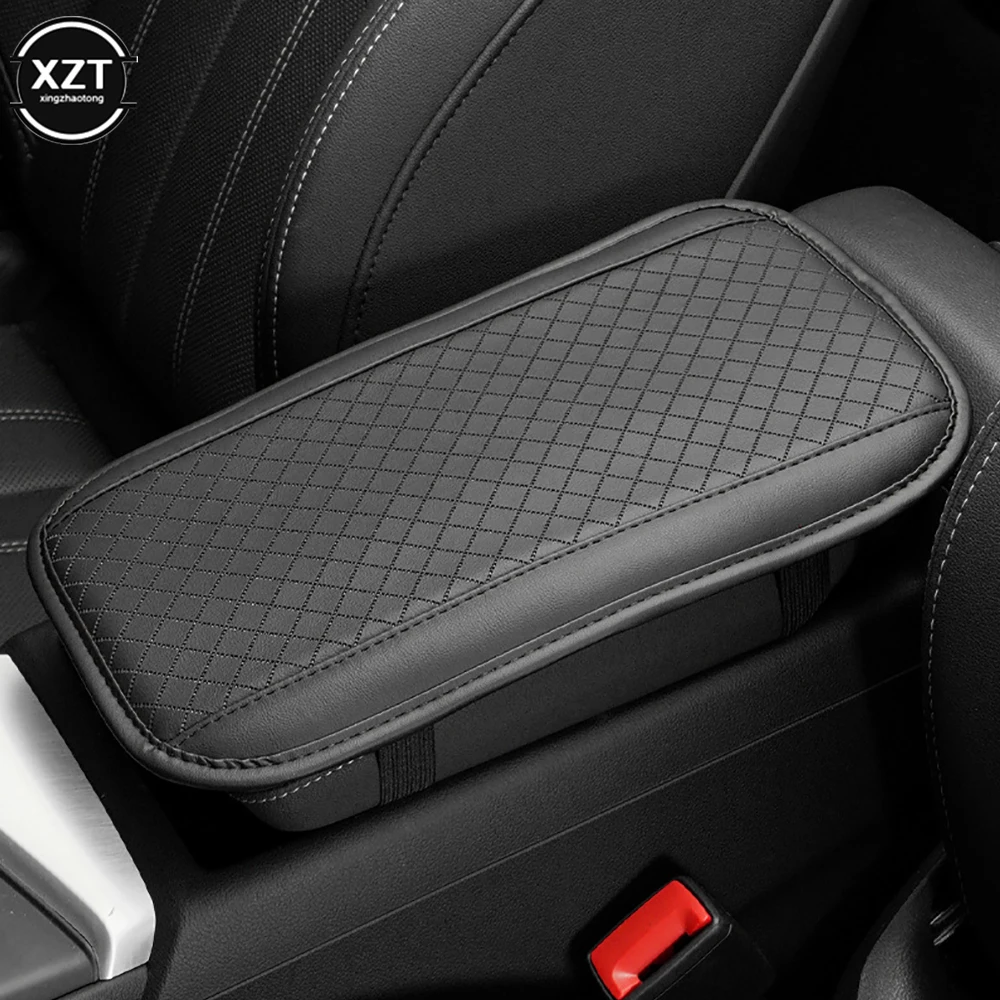 Universal PU Leather Car Center Console Cover - Anti-Scratch Armrest Protector For Cars, SUVs & Trucks (Multiple Colors)