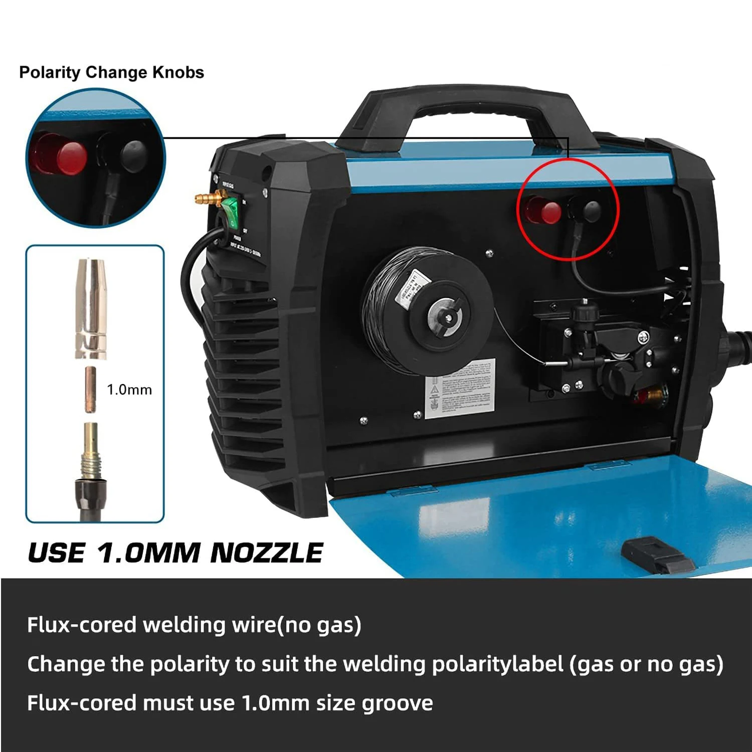 Welding Machine MIG/TIG/MMA 3 in 1 Multifunctional Welder with Digital Display Electrode Holder Earth Clamp Input PROSTORMER