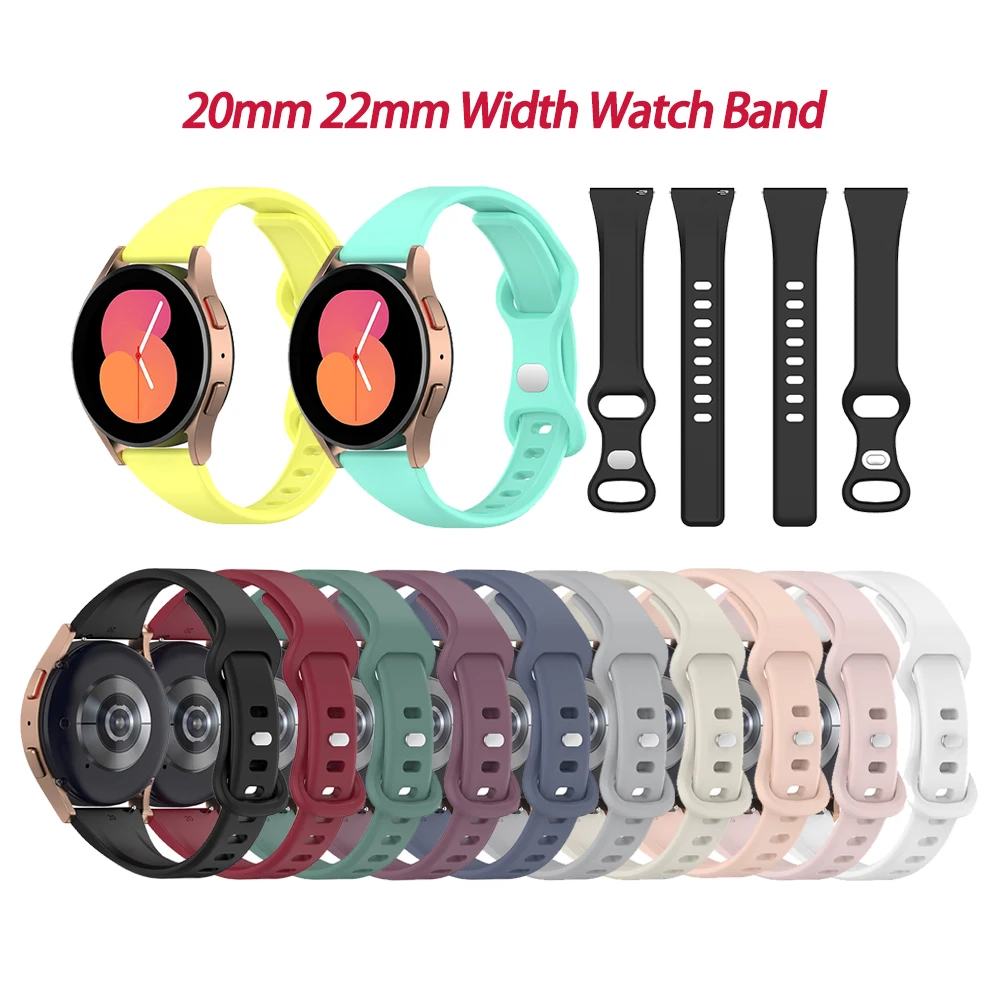 

New 20mm 22mm Watch Band For Garmin Forerunner 245 /265/VivoActive 4s/Amazfit Bip U Pro /GTR For Samsung Watch4 20mm Watch Strap