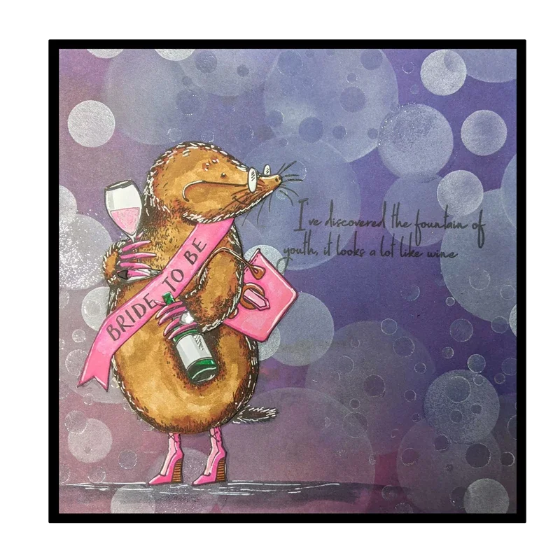 Animals Koala Mole Frog Squirrel Fox Rabbit Kangaroo Letter Words Clear Silicone Stamps Make Cards Paper Crapbook Craft Stamp