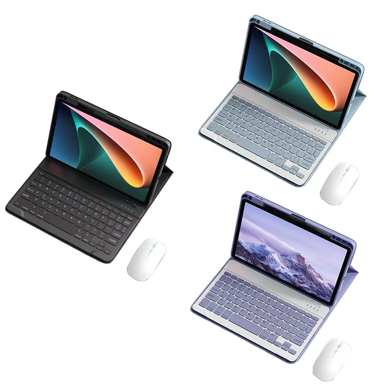 

Чехол для Xiaomi Pad 5/5 Pro 11 дюймов, съемный плоский чехол для планшета с клавиатурой