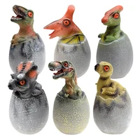 Lovely T-rex Triceratops Dinosaur Egg PVC Model BB Device Development Kids Toy 2