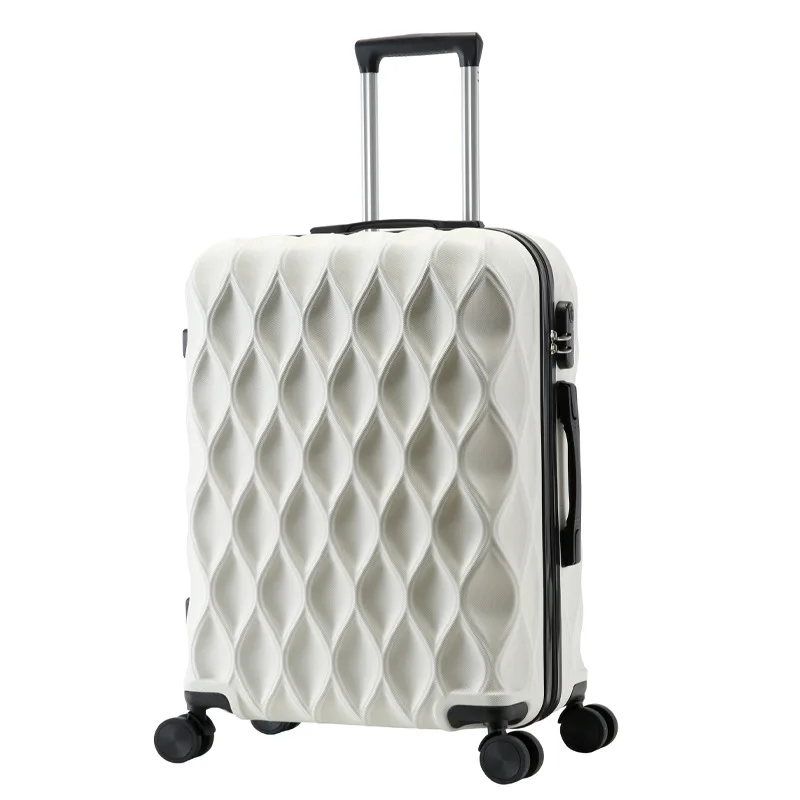 A Must-Have Travel case Bird's Nest Pattern Luggage for Men and Women's Travel Code Box Trolley Box  Universal Wheel Leather Box