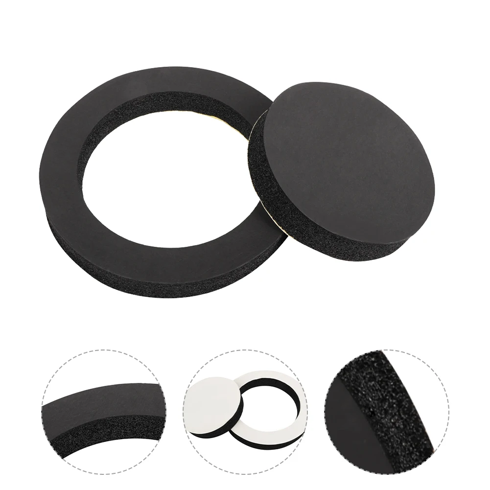 6.5" Car Door Soundproof Cotton Speaker Bass Ring Foam Woofer Pad Noise Sound Insulation ring Accessories 4pcs sound insulation ring