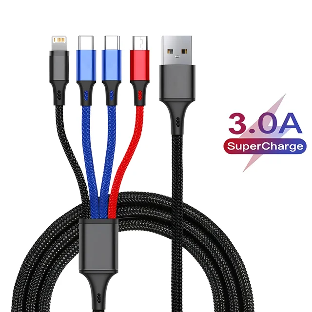 4 in 1 Multi Charger Cable For iPhone