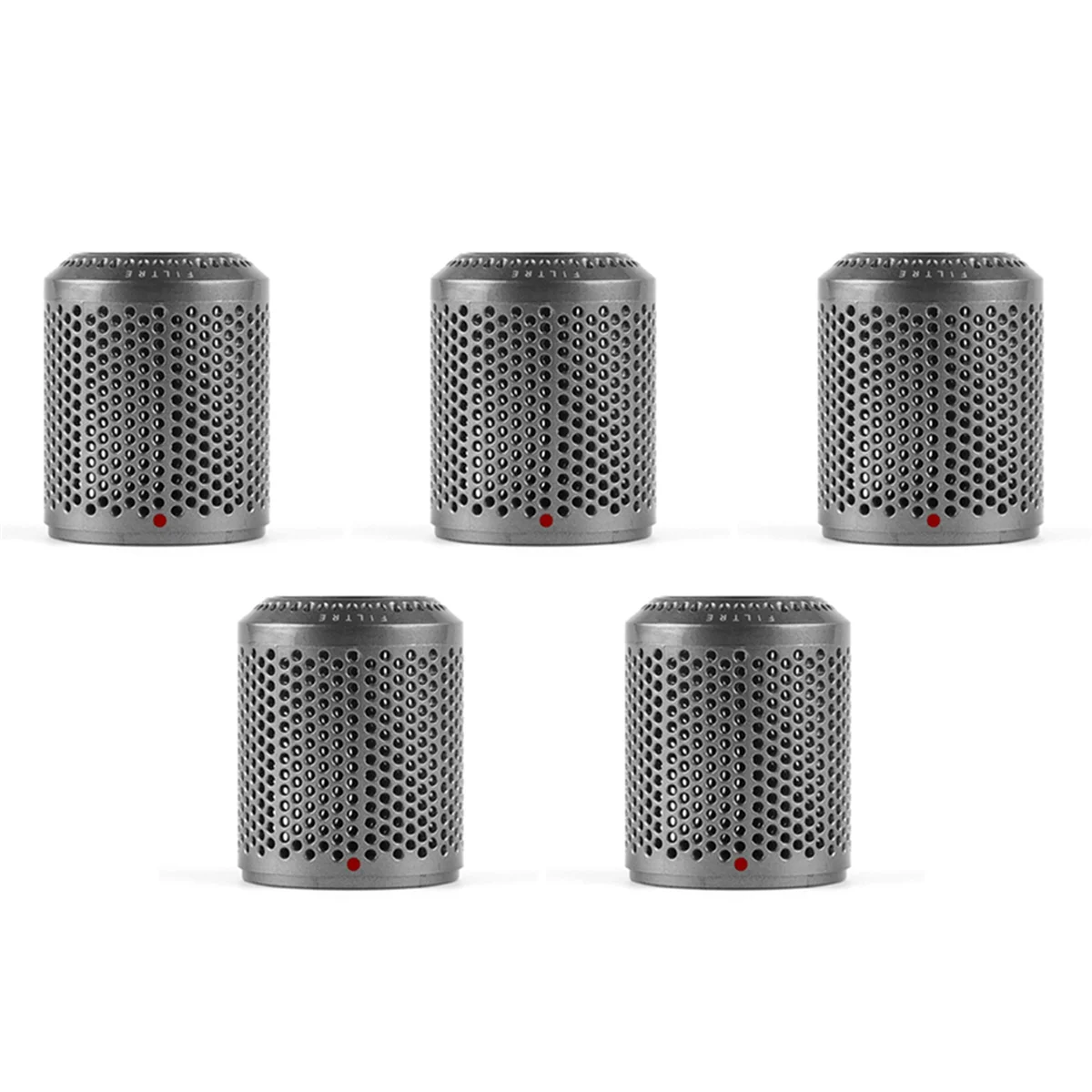 5X Suitable for Hair Dryer HD01 HD03 HD08 Dustproof Outer Filter Cover Vacuum Cleaner Accessories Bright Grey