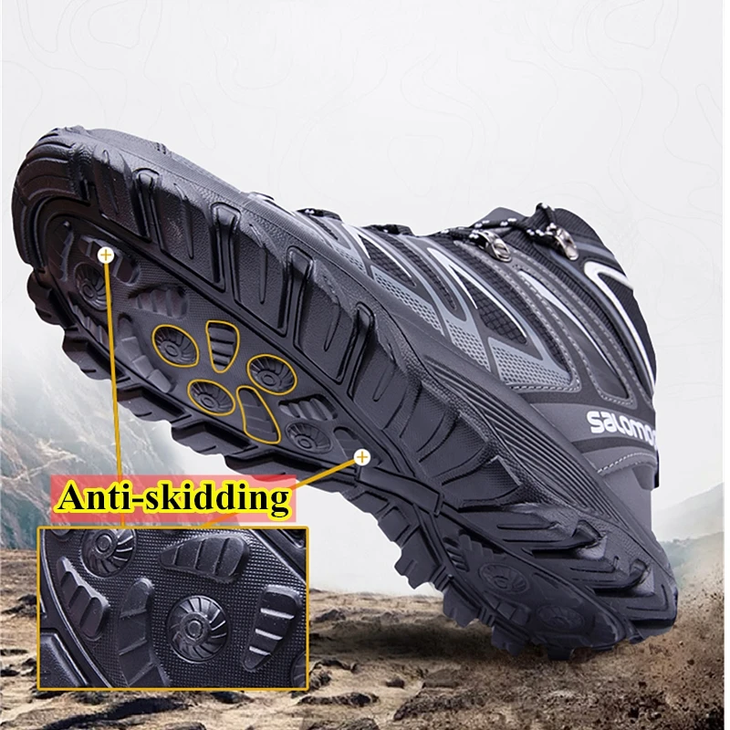 BrandMenAutumnWinterBootsWaterproofLeatherSneakersLuxury