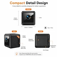 Mini caméra WiFi 1080P, vision nocturne, sécurité domestique intelligente, surveillance CCTV, camping en plein air, caméra subminiature 6