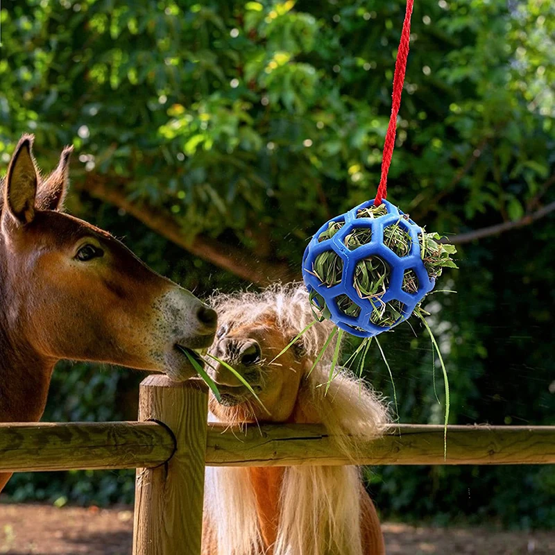 1Pcs Horse Treat Ball Hay Feeder Toy Ball Hanging Feeding Toy For Horse Horse Goat Sheep Relieve Stress Horse Treat Ball 5
